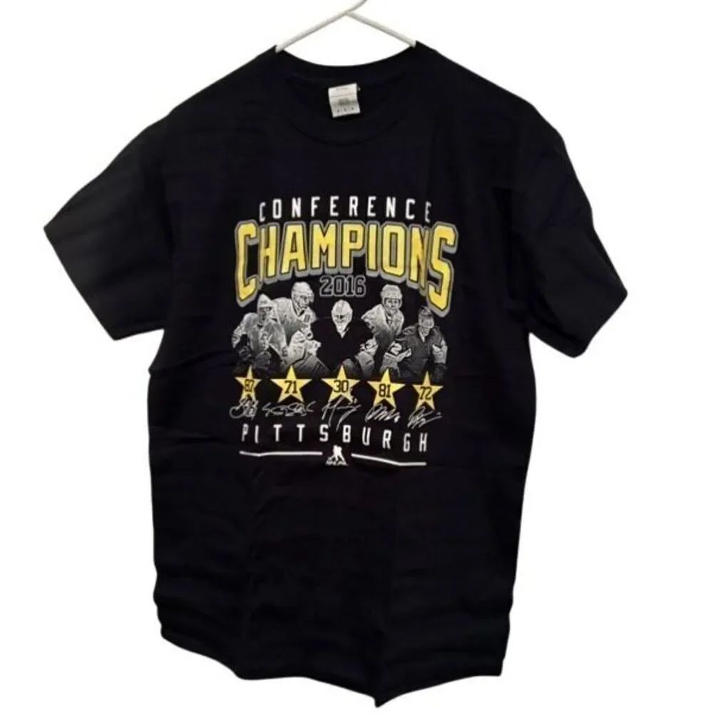 PITTSBURGH PENGUINS 2016 CONFERENCE CHAMPIONS SIZE MEDIUM T-SHIRT